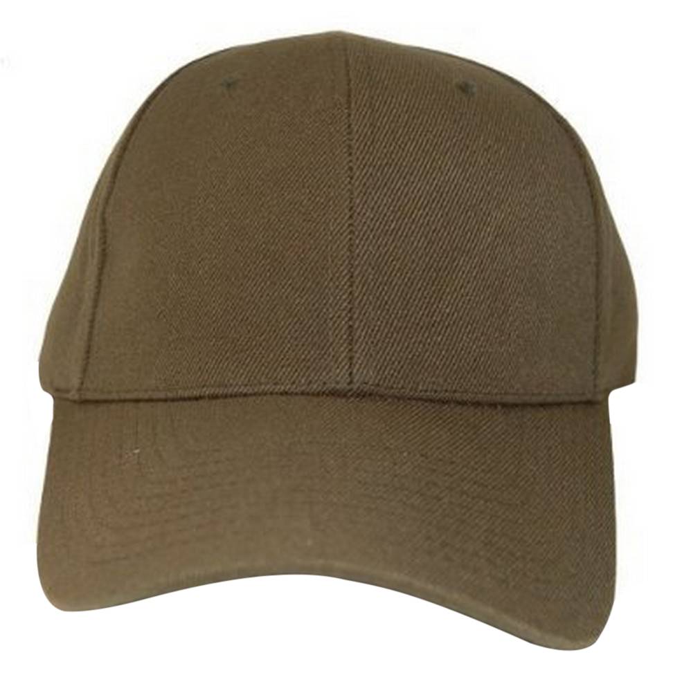 Blank / Plain Adjustable Hook and Loop Closure / Hat Olive Green